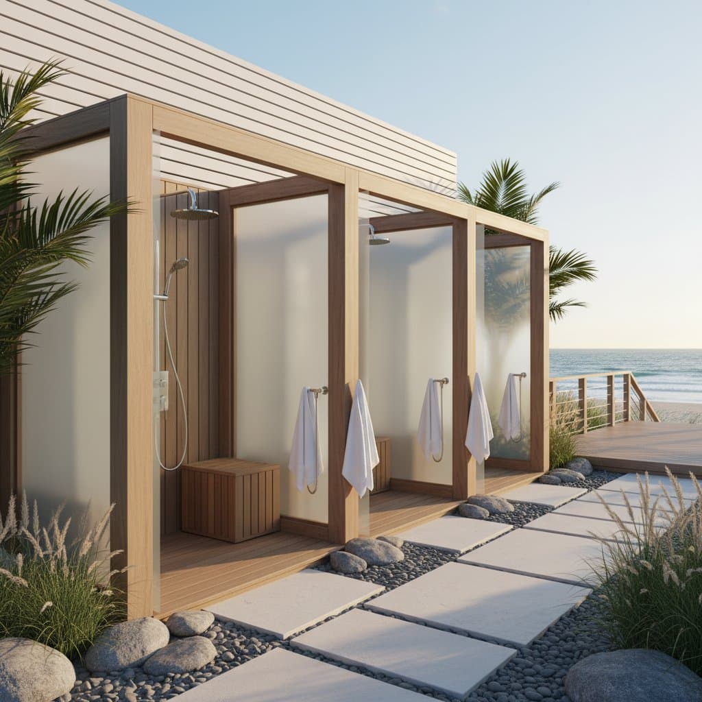 Featured image for Why Beach Houses Now Install 3+ Shower Stations