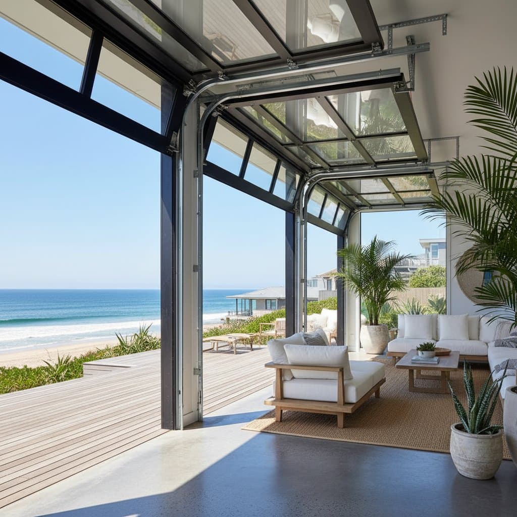 Featured image for Glass Garage Doors Cost $4K-$8K for Coastal Homes