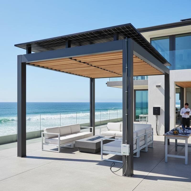Preview image for Solar Pergolas Cut Coastal Energy Bills While Adding Shade