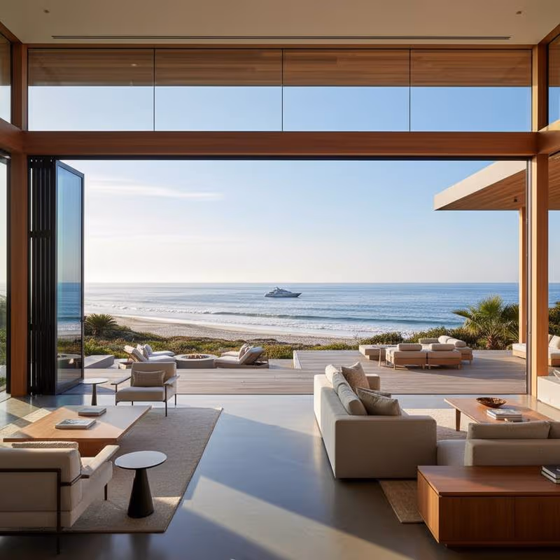 Featured image for Glass Walls That Blur Indoor and Outdoor Coastal Living