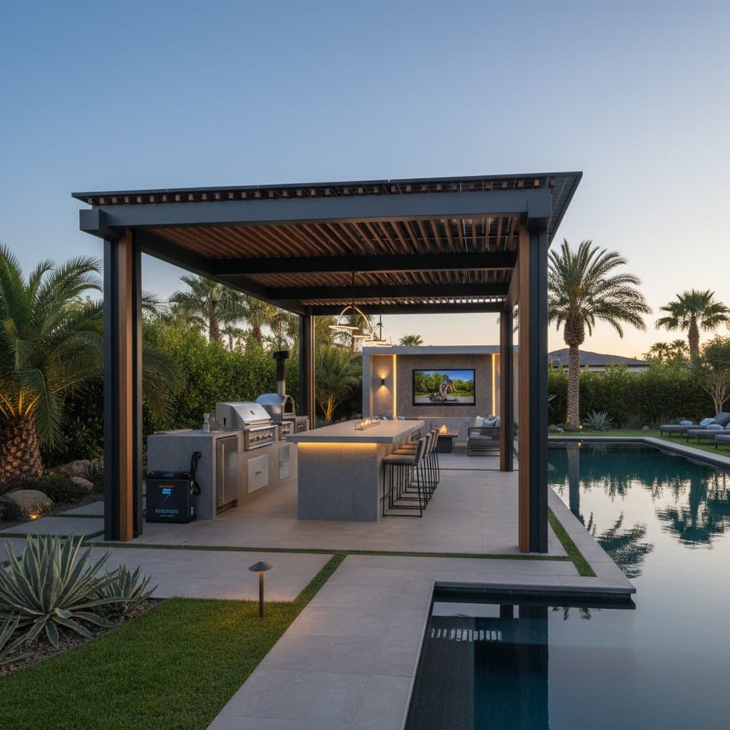 Preview image for Solar Pergolas Power Your Entire Backyard Oasis