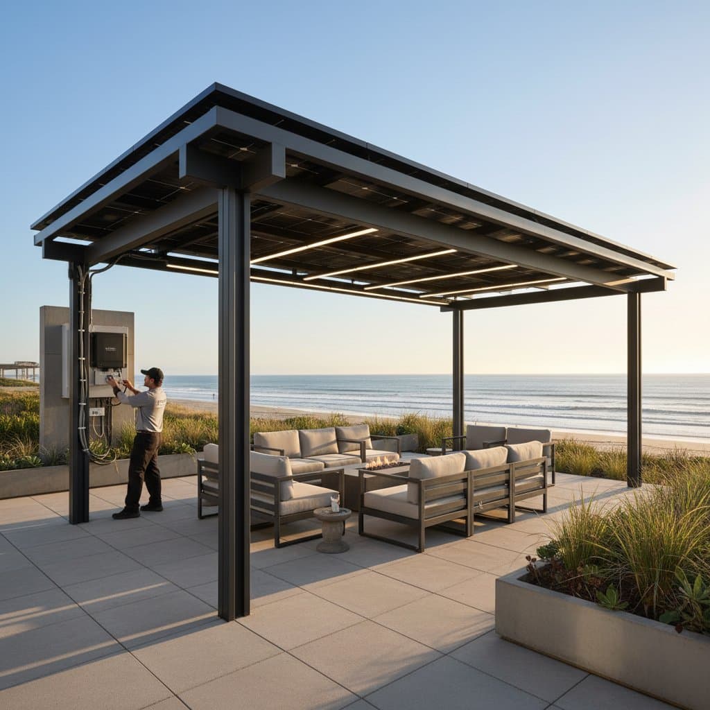 Featured image for Solar Pergolas Slash Coastal Energy Bills by 60%