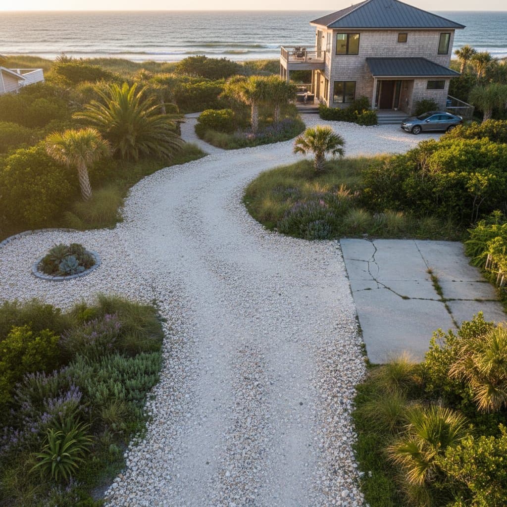 Preview image for Crushed Shell Driveways Cost Half of Concrete