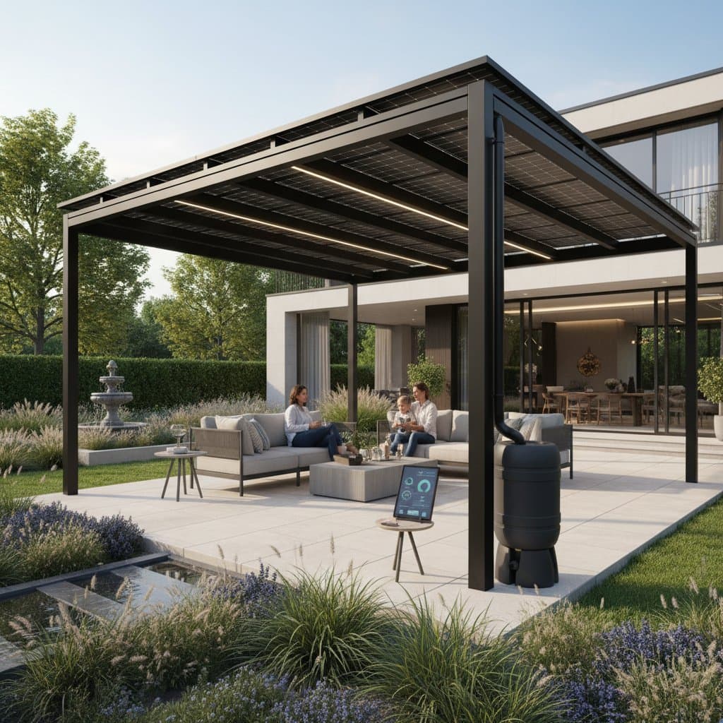 Preview image for Solar Pergolas Cut Electric Bills While Shading Patios