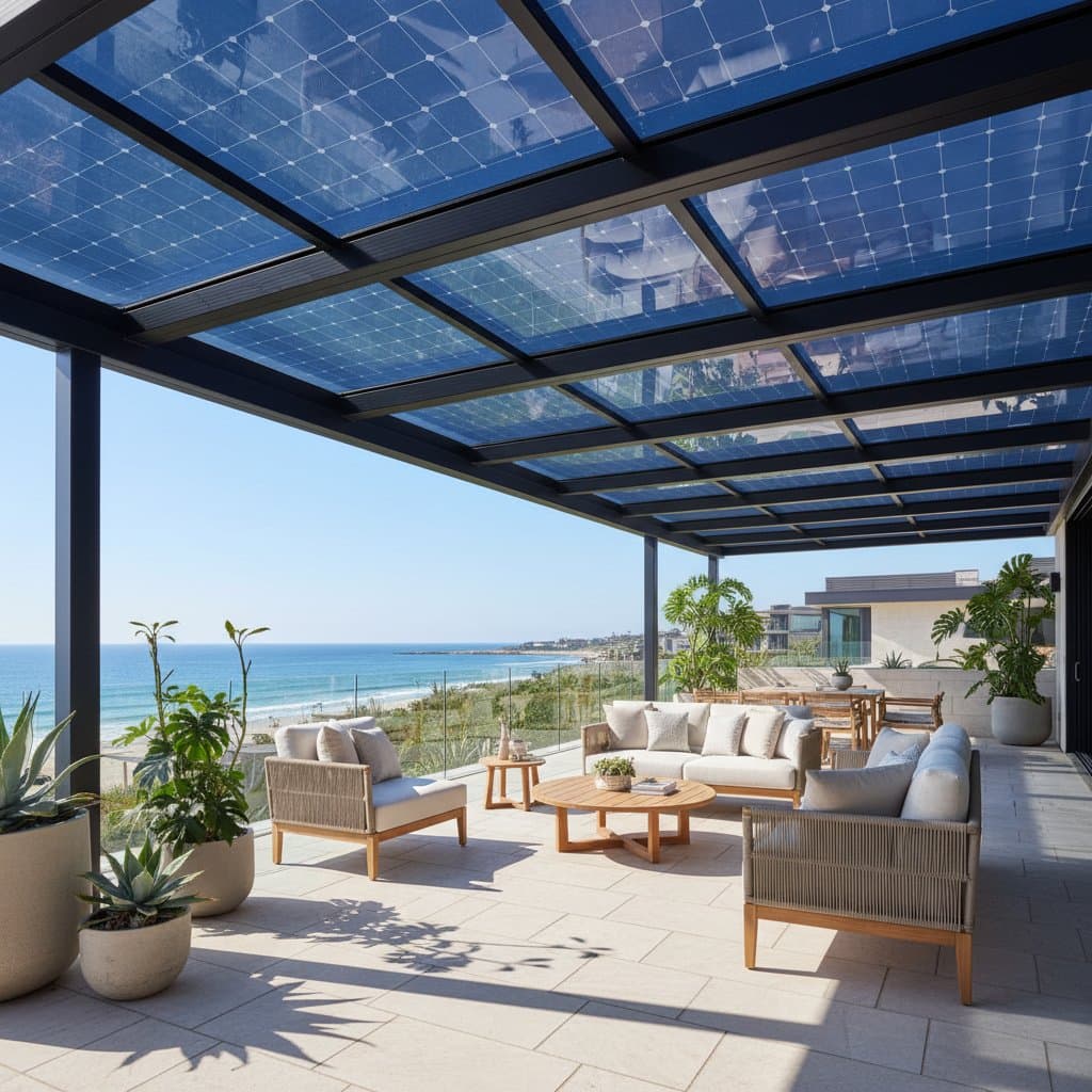 Featured image for Solar Glass Roofs Cut Bills While Shading Patios