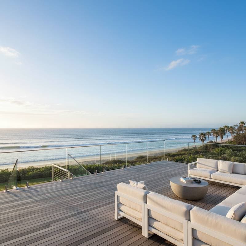 Featured image for Glass Railings That Frame Your Coastal View Perfectly