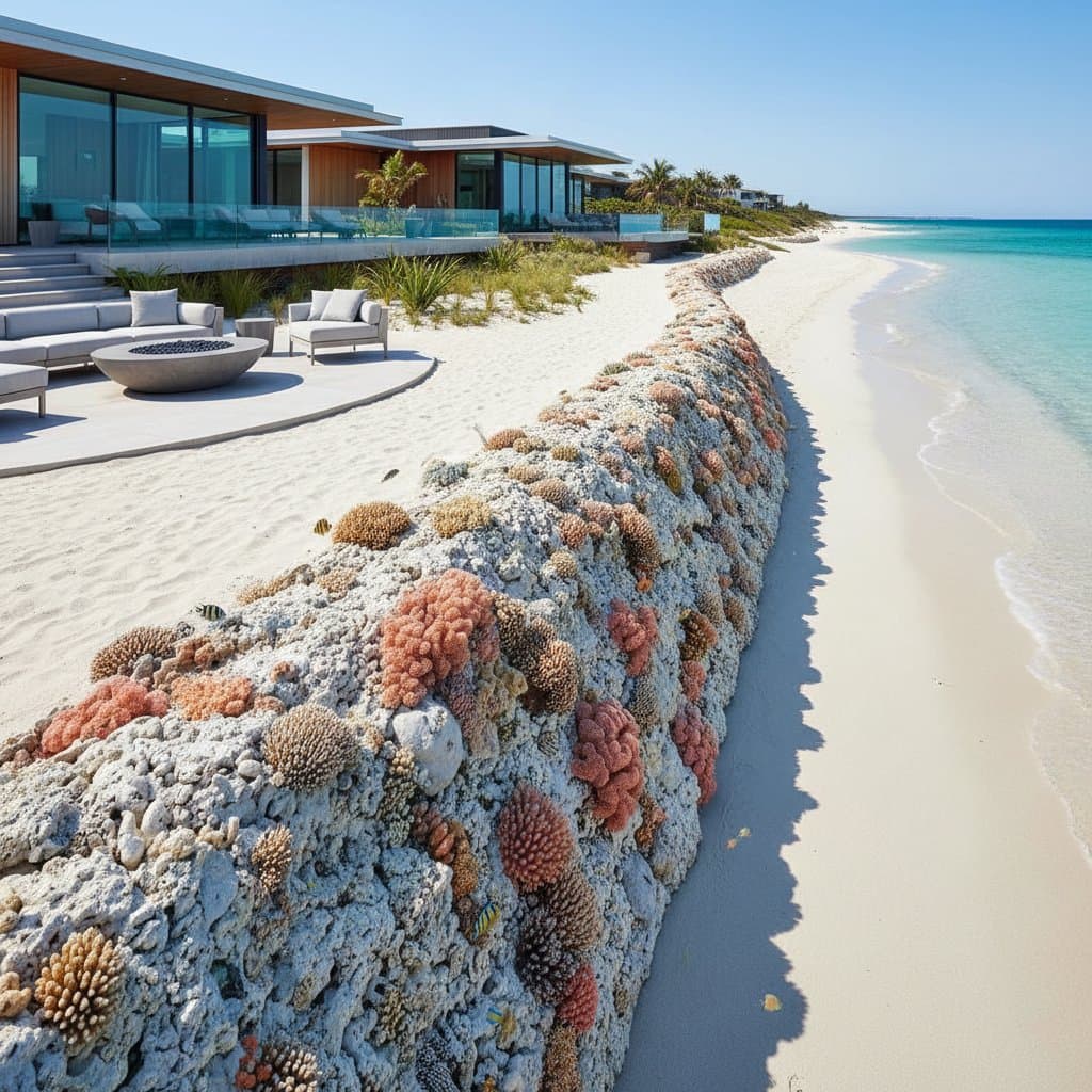 Featured image for Living Coral Seawalls Protect Beaches Naturally