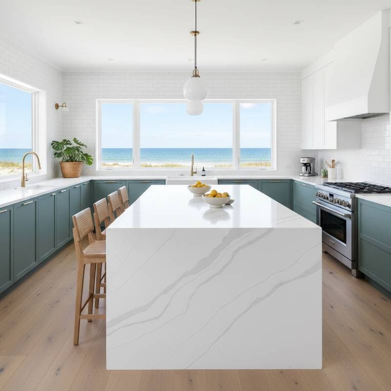 Featured image for Why Coastal Homeowners Choose Quartz Over Granite