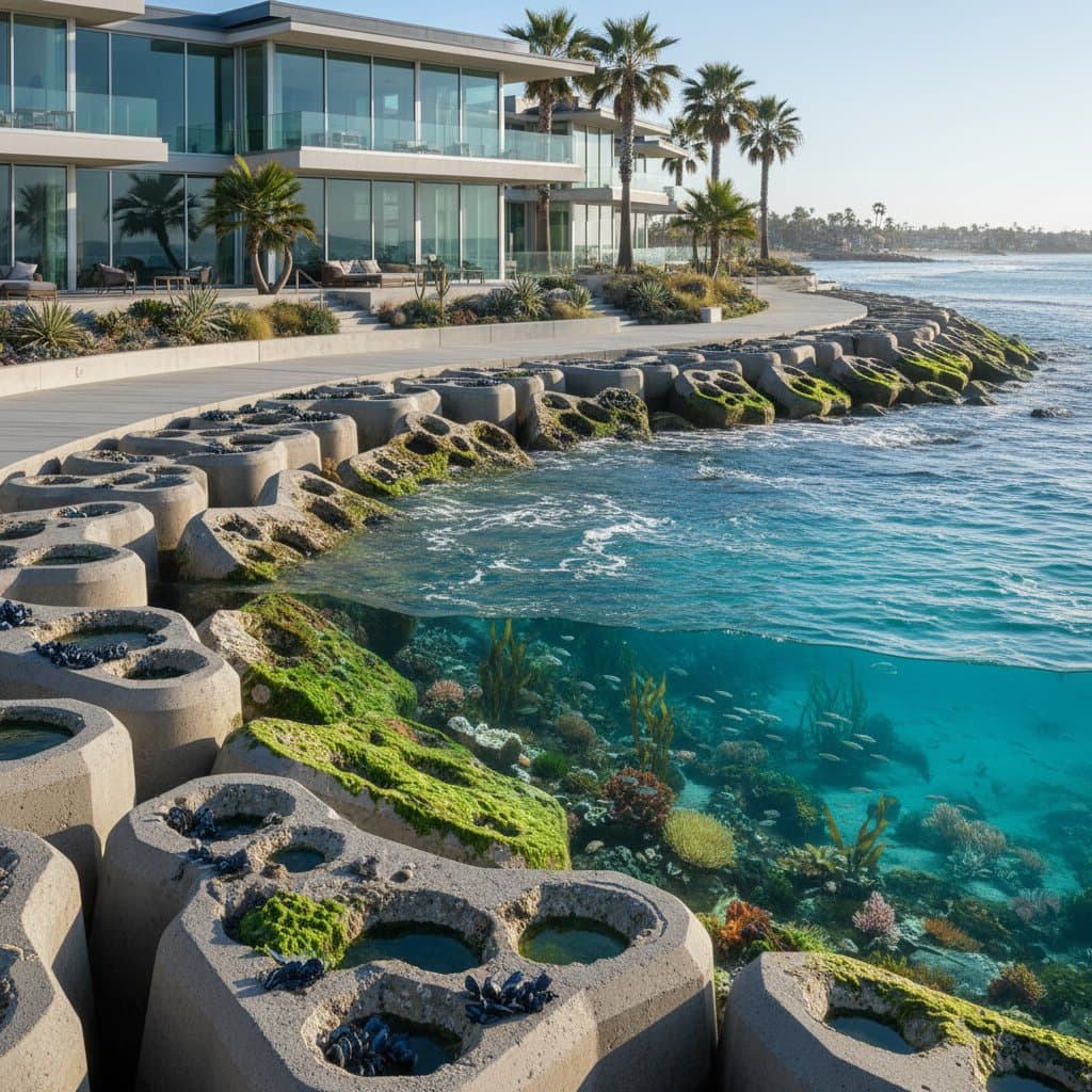 Featured image for Living Seawalls Protect Coasts While Rebuilding Marine Life