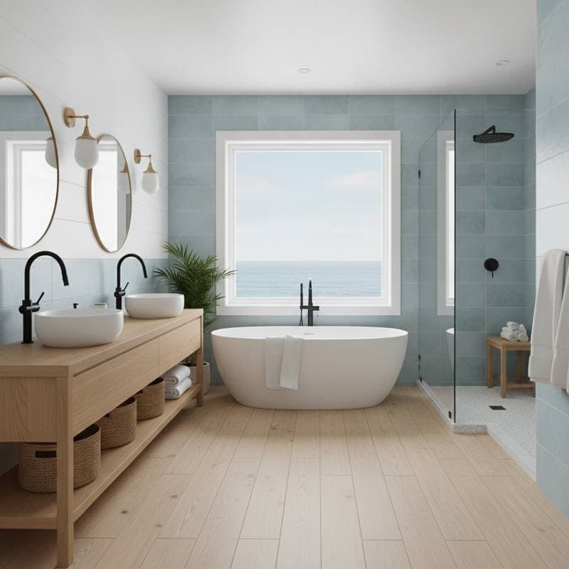 Image for Coastal Bathroom Remodels Average $17,500 in 2026