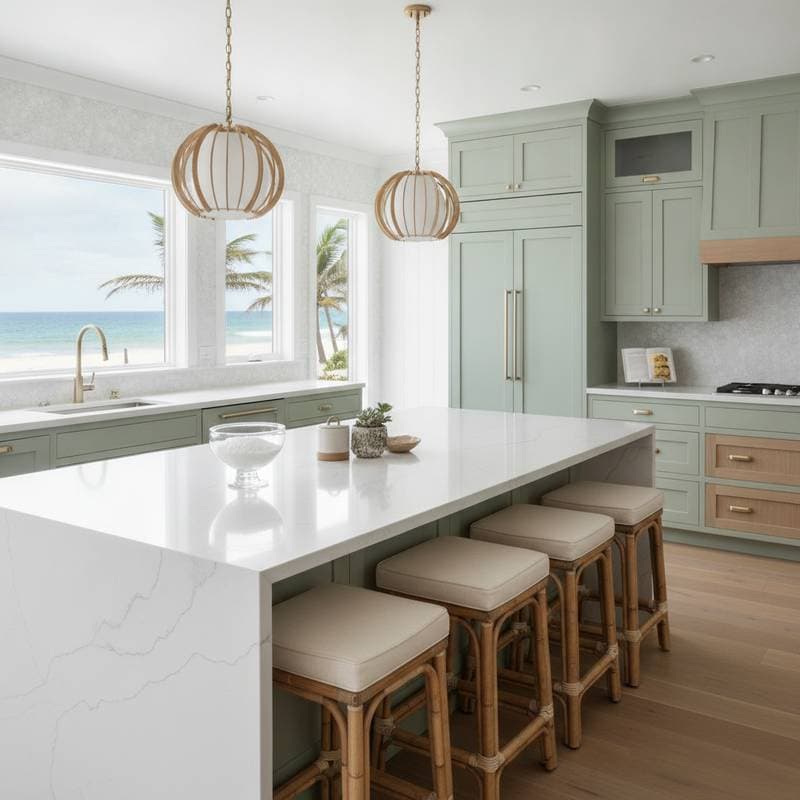 Featured image for Why Quartz Beats Granite in Coastal Kitchens