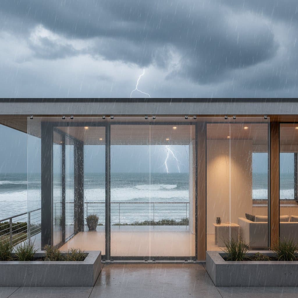 Featured image for Clear Panels Keep Views Safe in Storm Zones