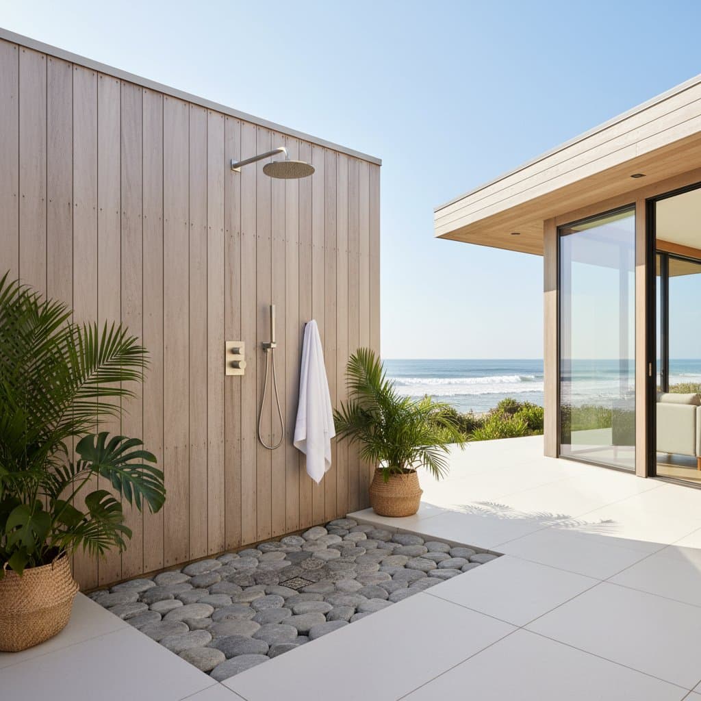 Featured image for Beach Homes Save 50 Gallons Per Shower Going Outdoor