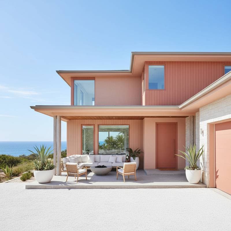 Featured image for Coral Paint Colors Dominate Coastal Homes in 2025
