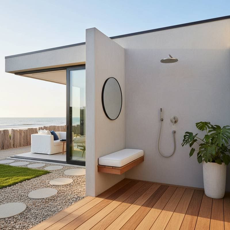 Image for Outdoor Shower Remodels Cost $3K-$12K for Coastal Homes