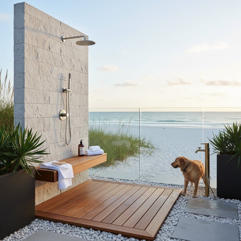 Featured image for Why Outdoor Showers Are Worth the $8K Splurge