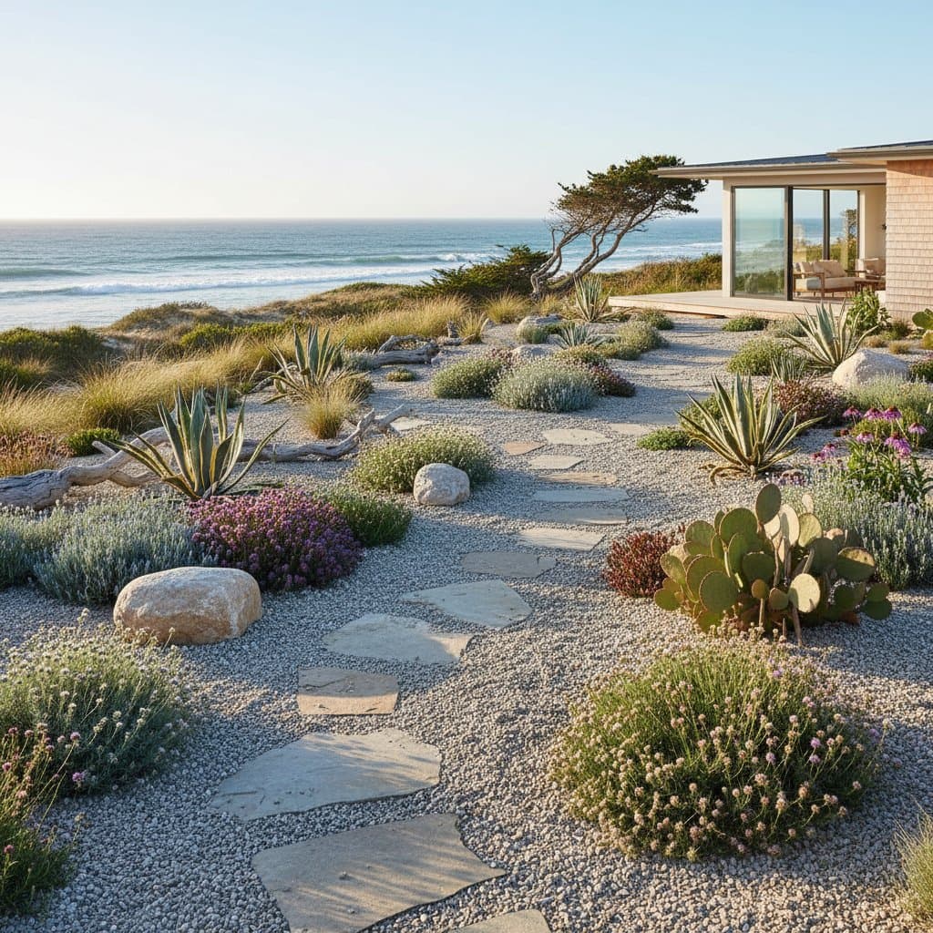 Featured image for Gravel Gardens Cut Water Use in Sandy Coastal Yards