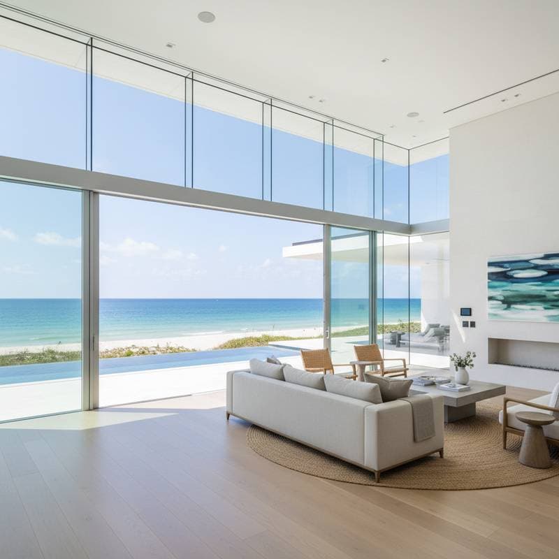 Featured image for Impact Glass Walls Transform Coastal Living Spaces