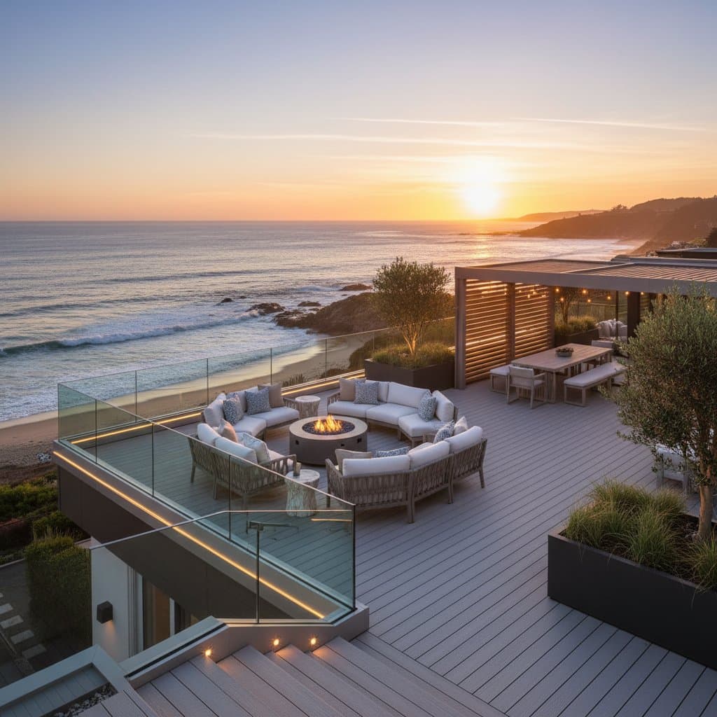 Featured image for Coastal Rooftop Decks Maximize Views on Tight Lots