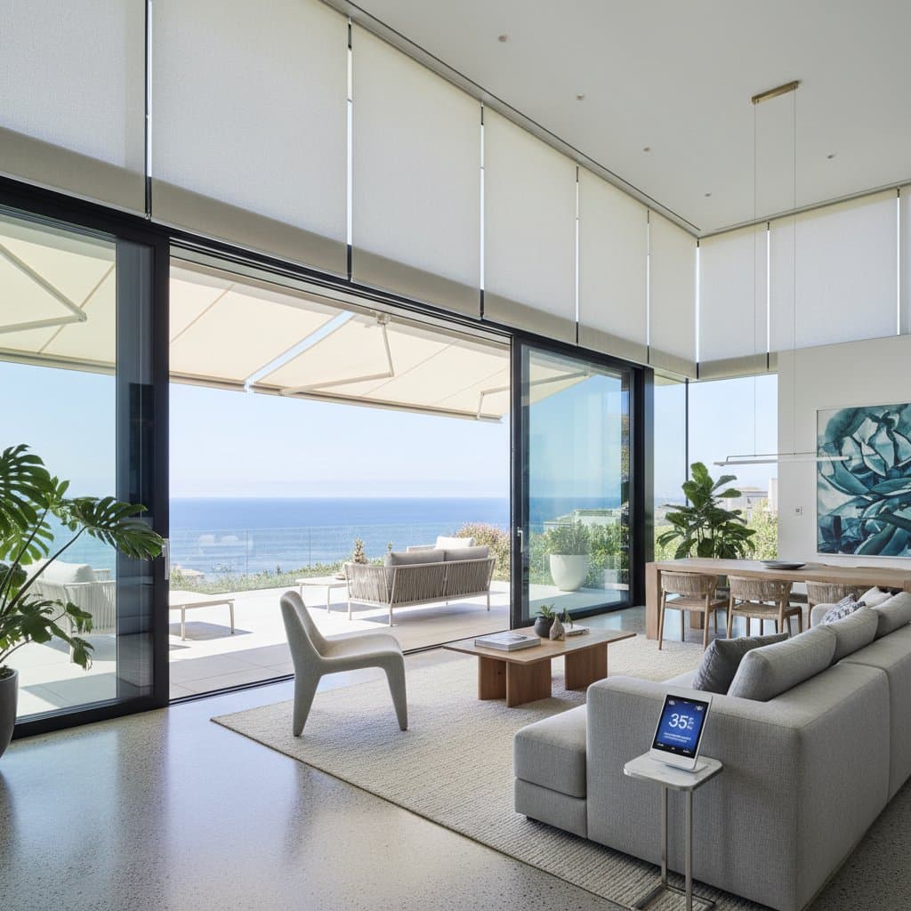 Featured image for Smart Shades Cut AC Costs 35% in Coastal Homes