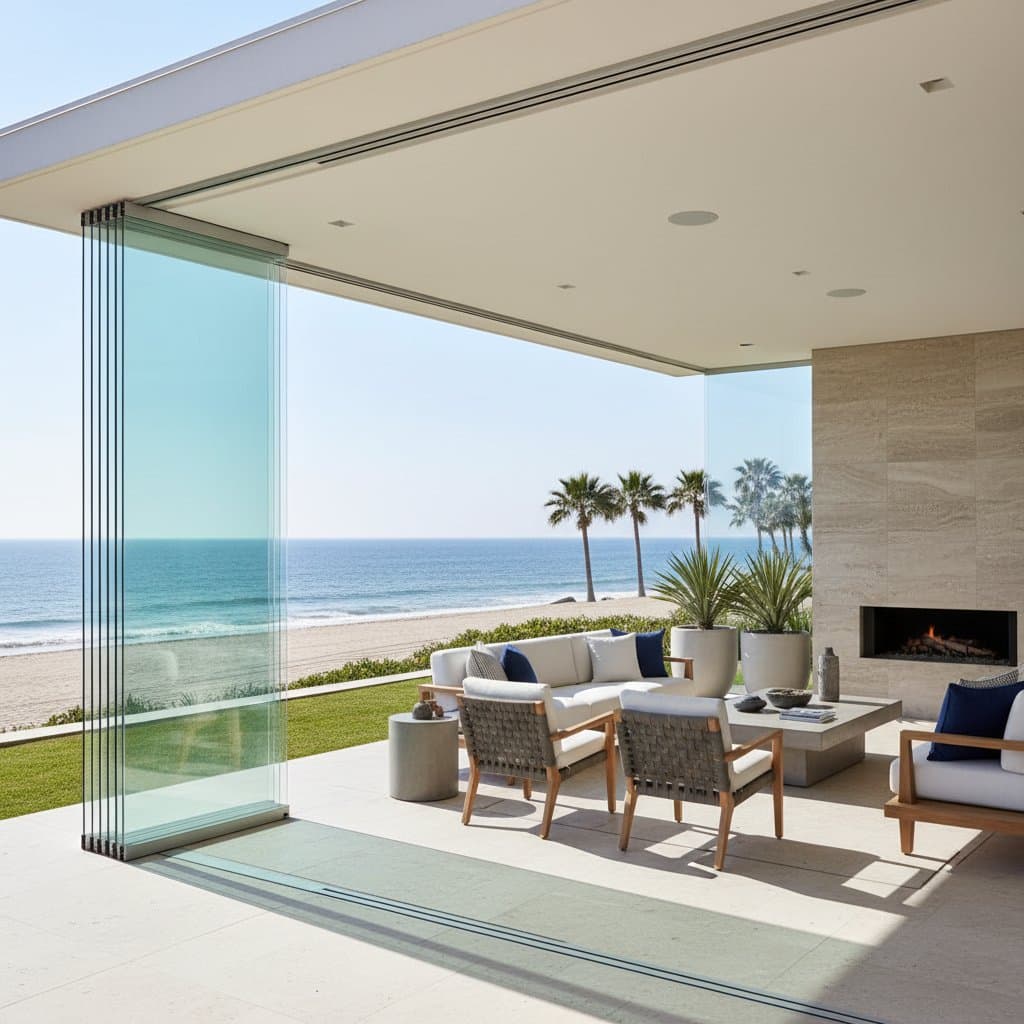 Featured image for Smart Glass Walls Transform Coastal Outdoor Living
