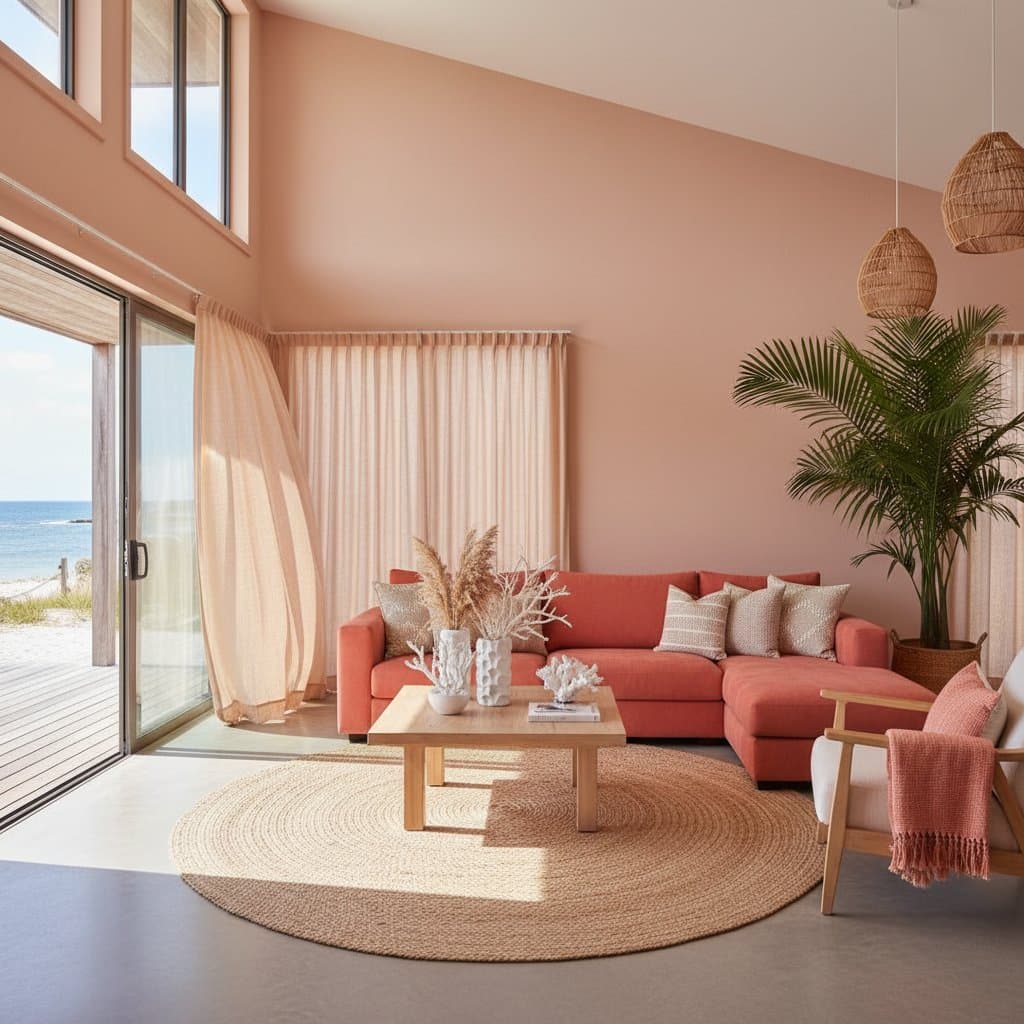 Preview image for Coral Tones Bring Warmth to Modern Beach Houses