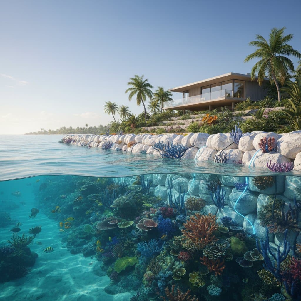 Preview image for Seawalls That Grow Stronger and Build Coral Reefs