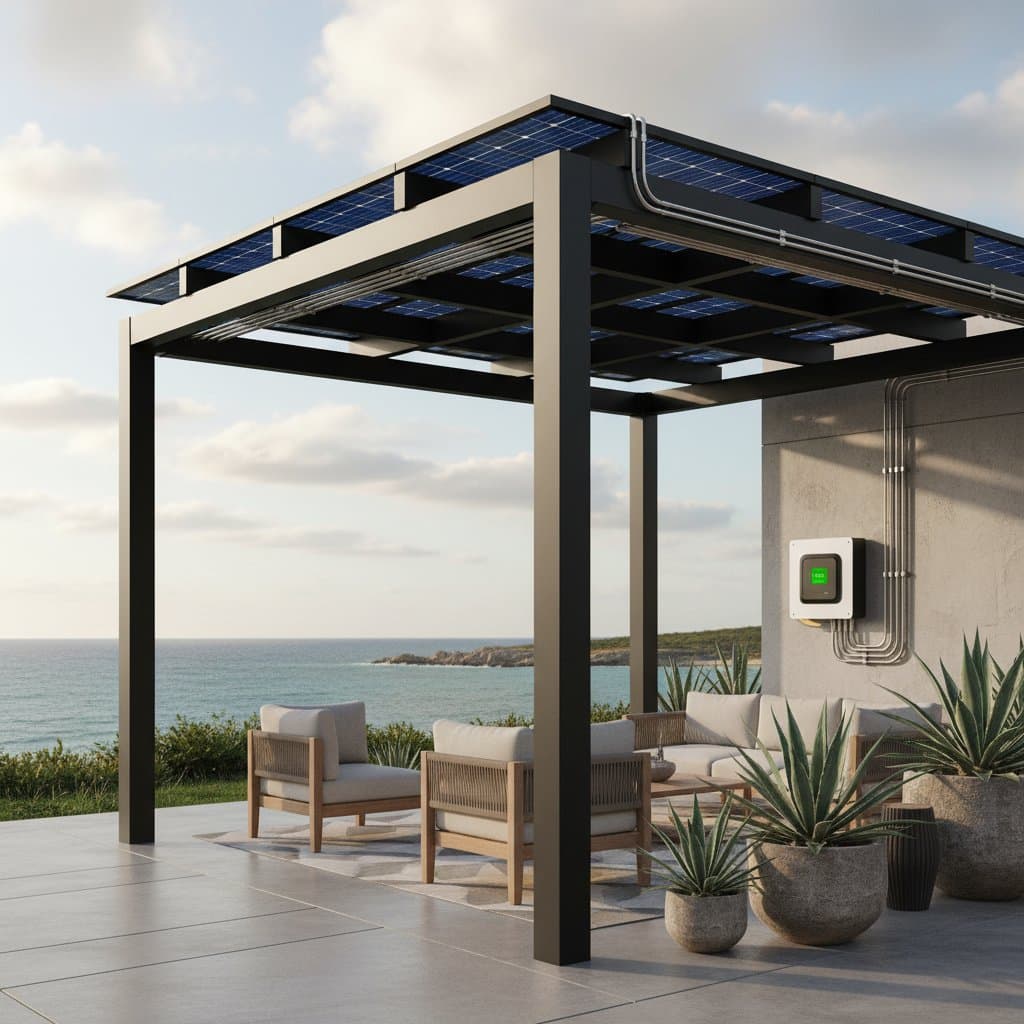 Featured image for Solar Pergolas Cut Bills While Cooling Your Patio