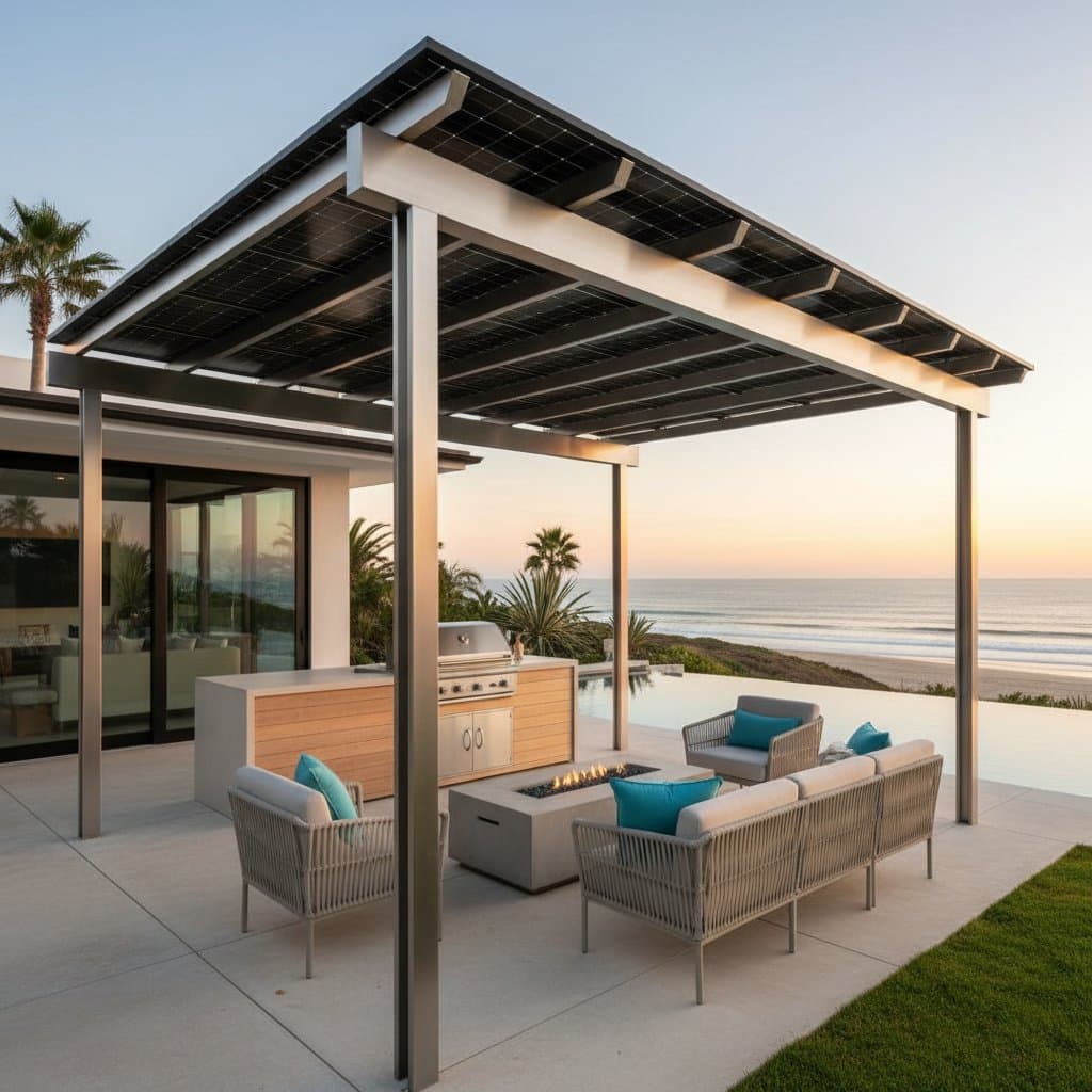 Featured image for Solar Pergolas Cut Coastal Power Bills While Adding Shade