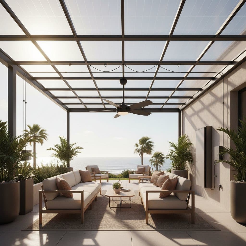 Featured image for Transparent Solar Panels Generate Power While Keeping Patios Bright