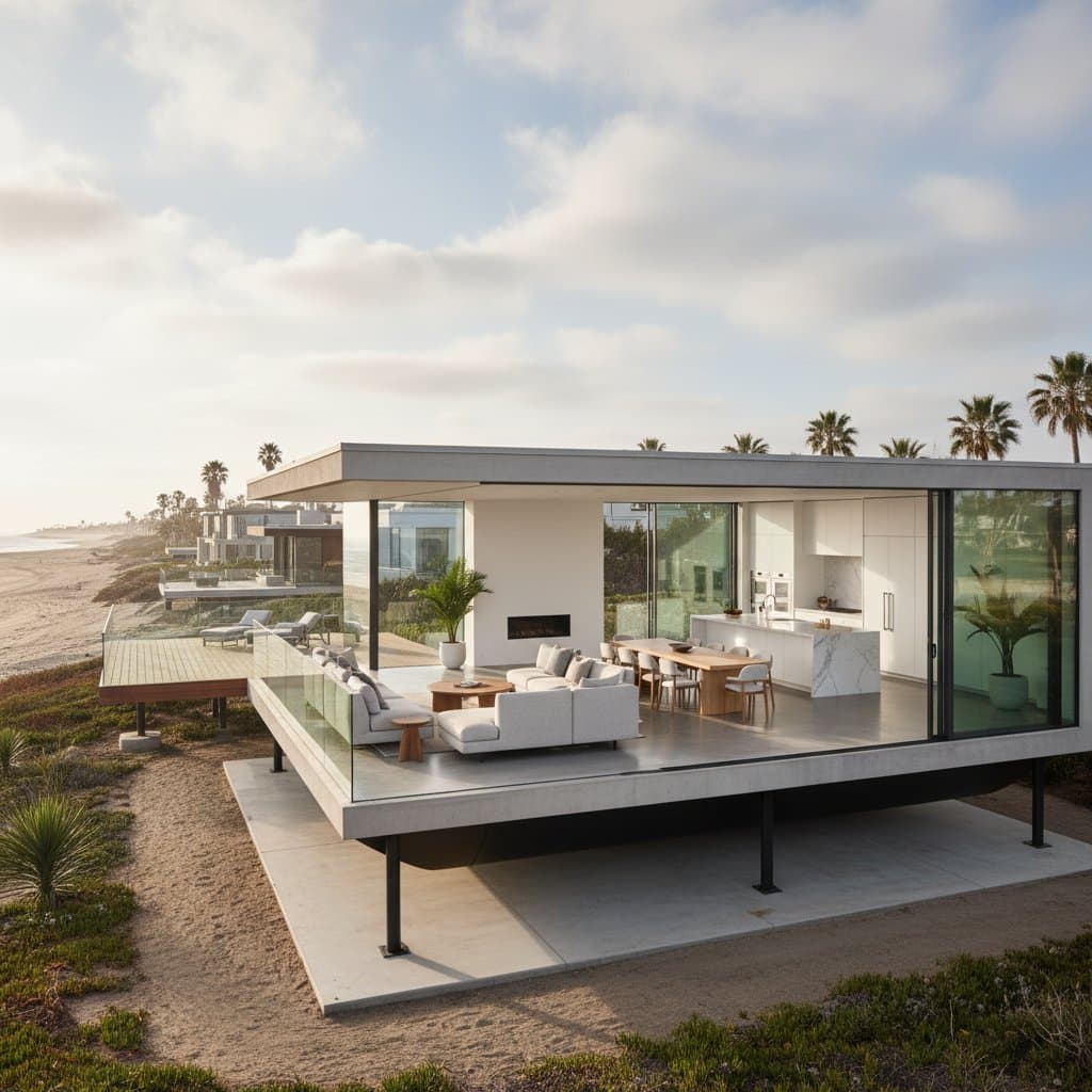 Featured image for Amphibious Foundations Float Homes to Safety During Floods