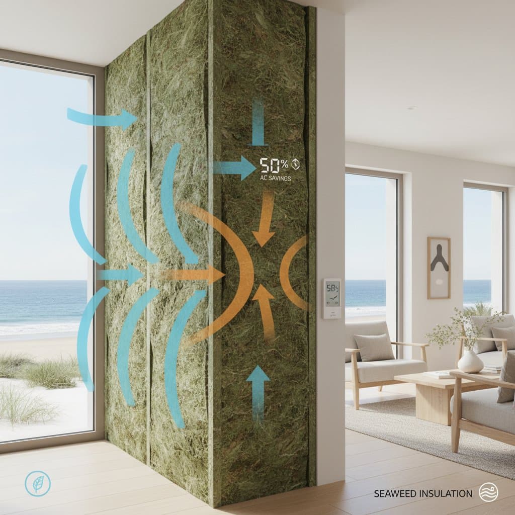 Featured image for Seaweed Insulation Cuts Coastal AC Bills in Half