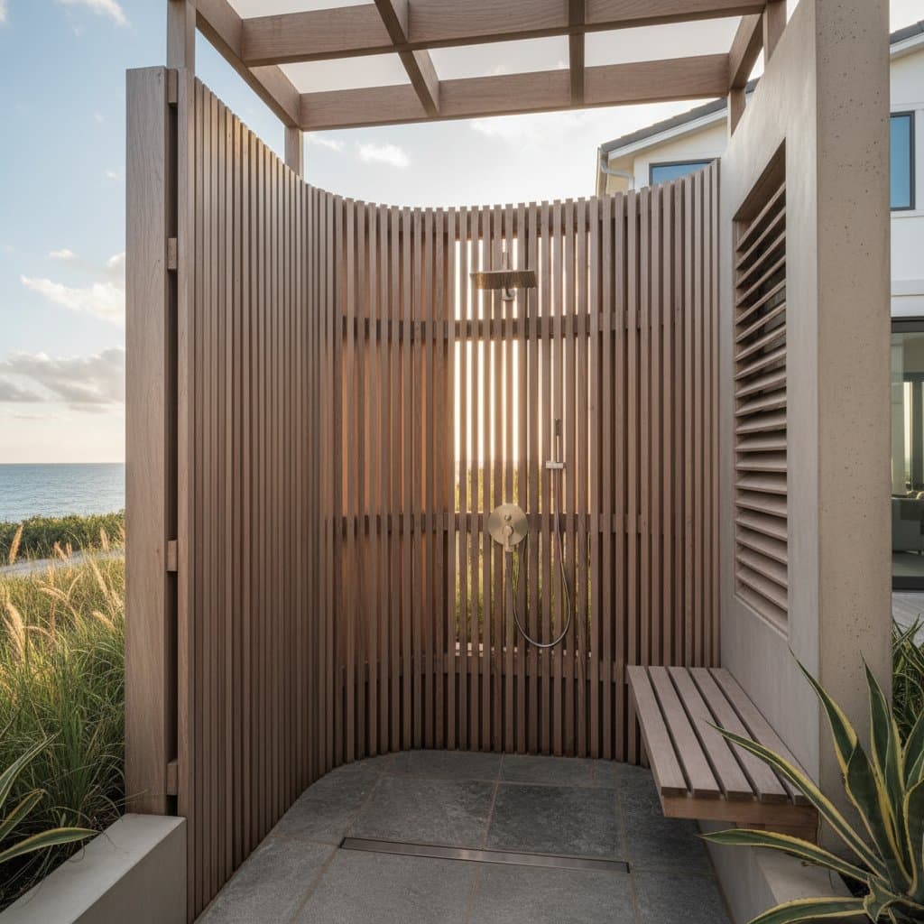 Featured image for Shield Your Outdoor Shower from Wind and Prying Eyes