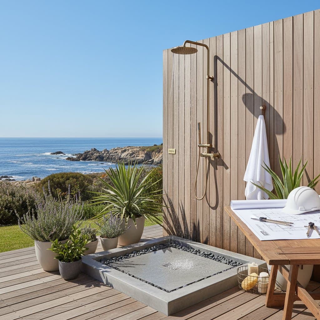 Featured image for Coastal Outdoor Shower Codes: Permit to Plumbing Rules