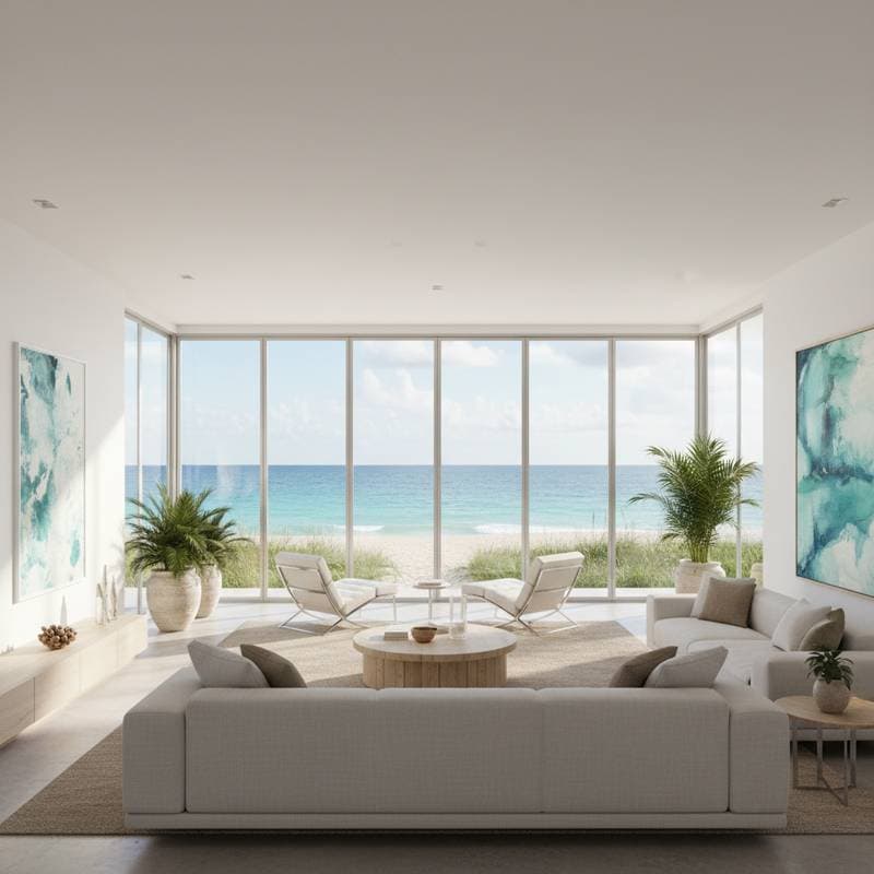 Preview image for Clear Panels Protect Beach Homes Without Blocking Views