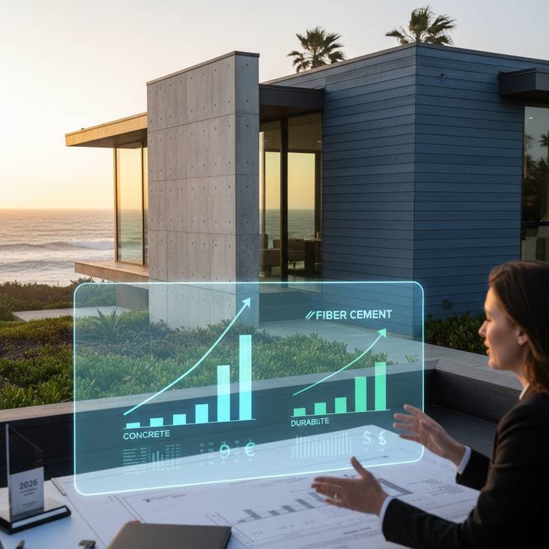 Image for Coastal Siding: Concrete vs Fiber Cement Costs 2026