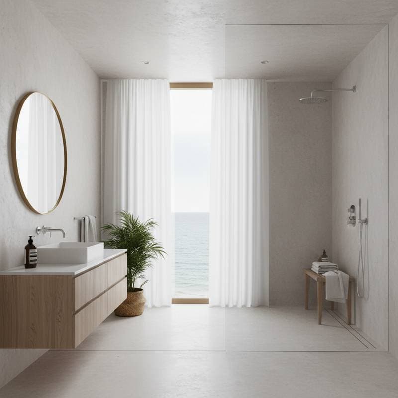 Featured image for Why Beach House Bathrooms Need Wet Rooms Over Tubs