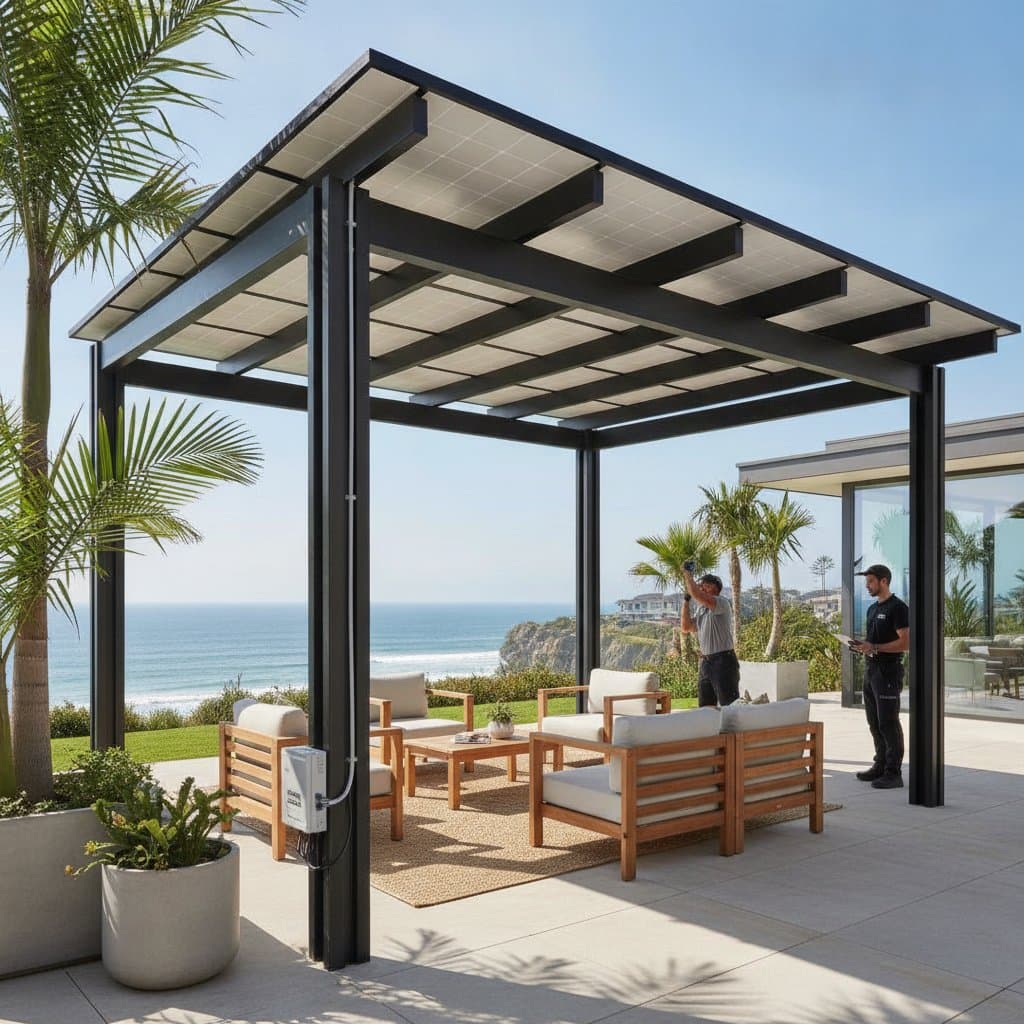 Featured image for Solar Pergolas Cut Energy Bills While Shading Patios