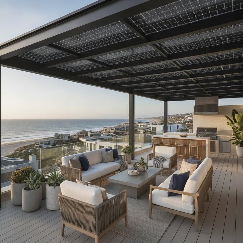 Featured image for Solar Canopy Rooftop Decks Cost $25K to $60K