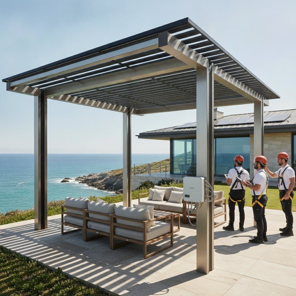 Featured image for Solar Pergolas Solve Coastal Heat and Energy Costs