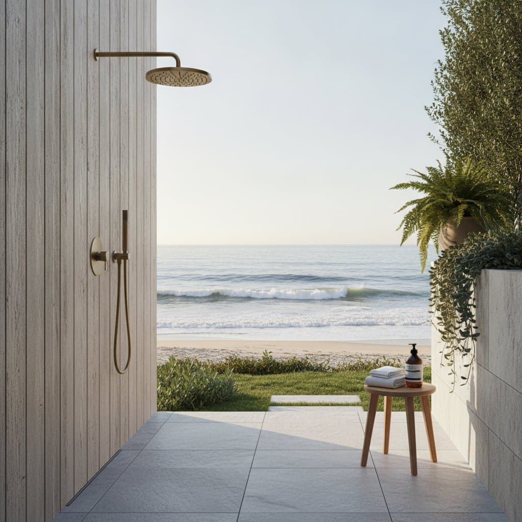 Featured image for Outdoor Showers Coastal Buyers Now Consider Essential