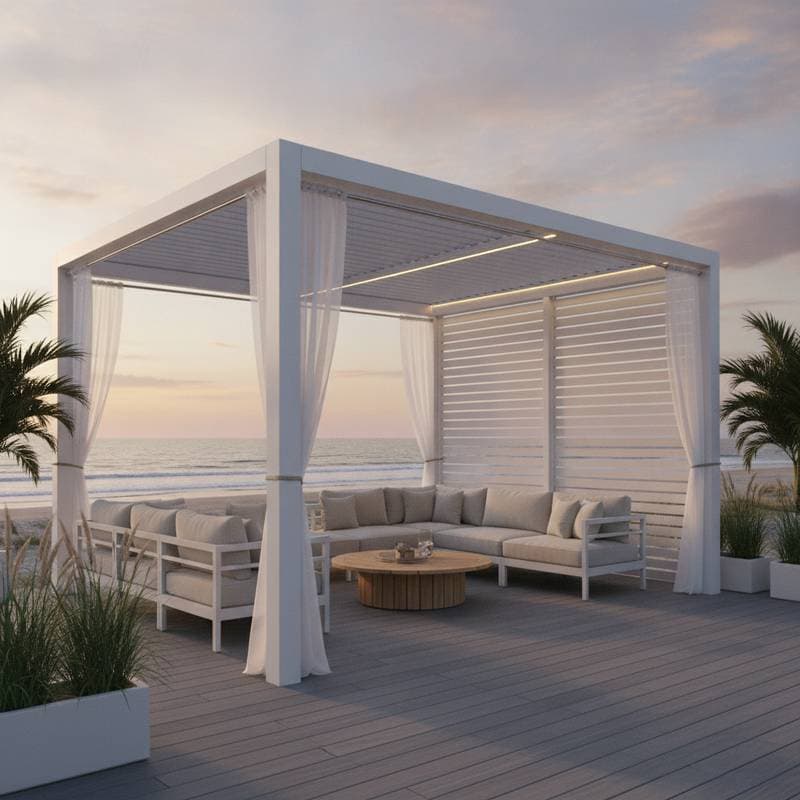 Featured image for Why Coastal Homeowners Choose Snap-Together Pavilions