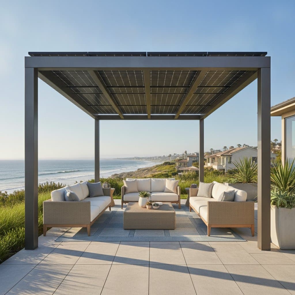 Featured image for Solar Pergolas Generate Power While Shading Your Patio