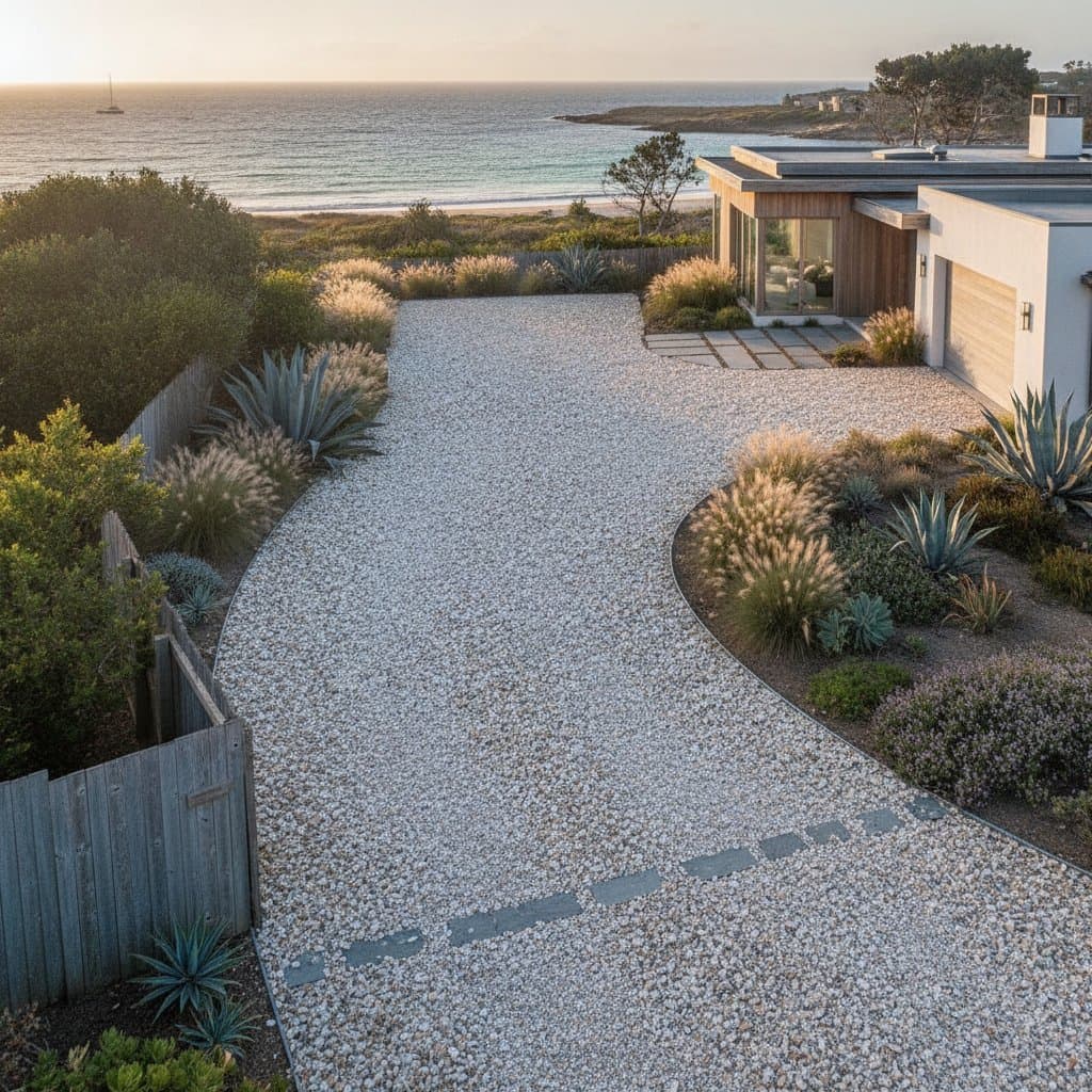Featured image for Crushed Shells Create Cool, Coastal Driveways Naturally