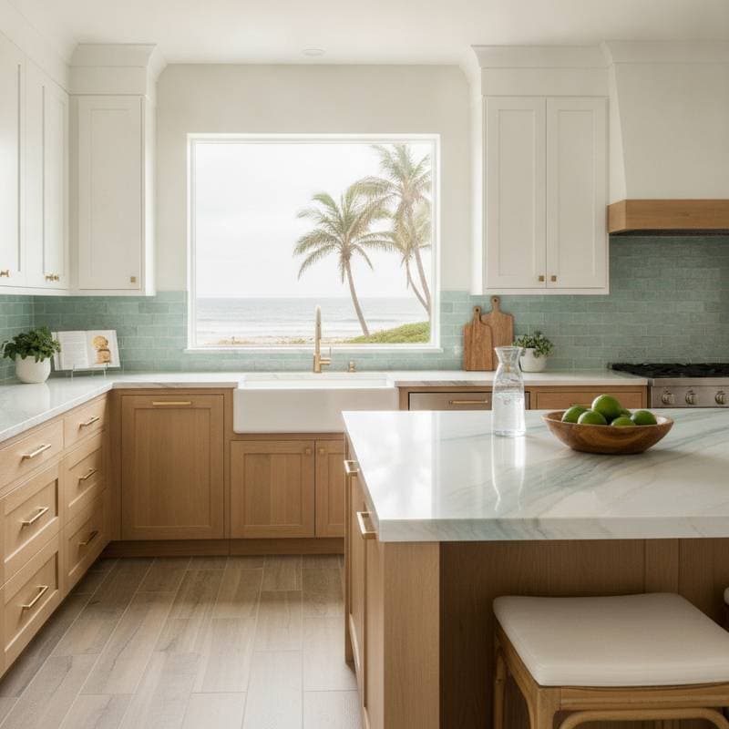 Featured image for Why Quartz Beats Granite in Salty Beach Climates